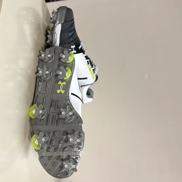 Under Armour Black and White Golf Shoes - Picture 2 of 3